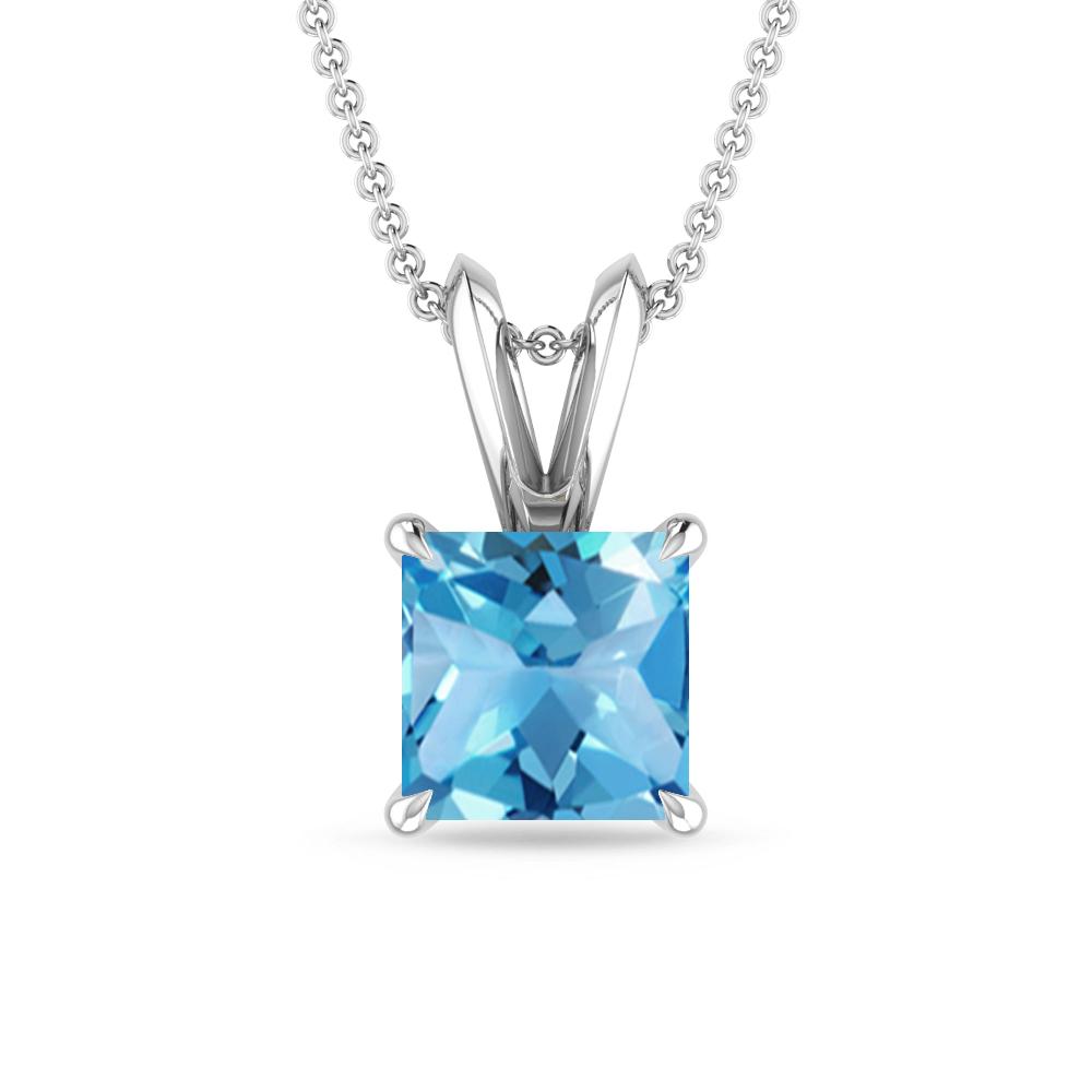 White Gold - Blue Topaz