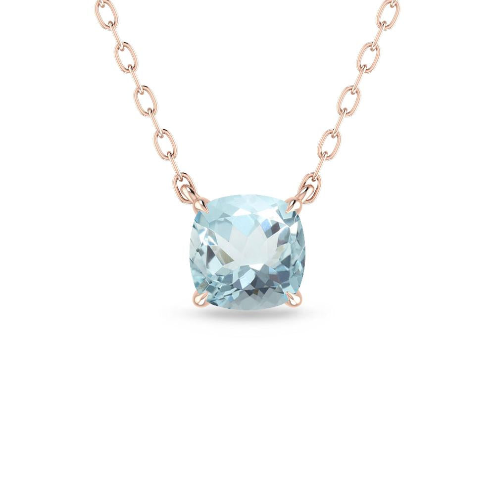 Rose Gold - Aquamarine
