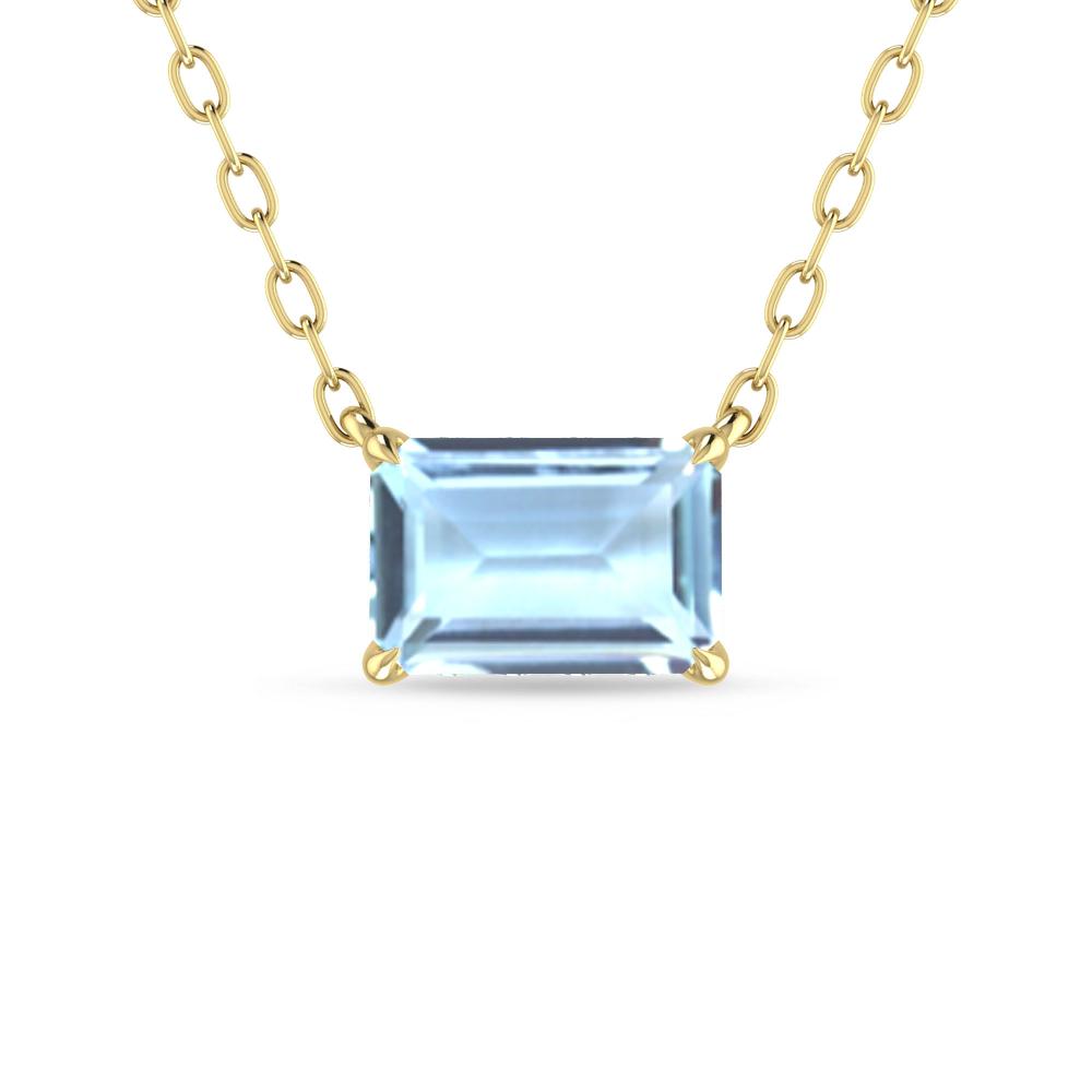 Yellow Gold - Aquamarine
