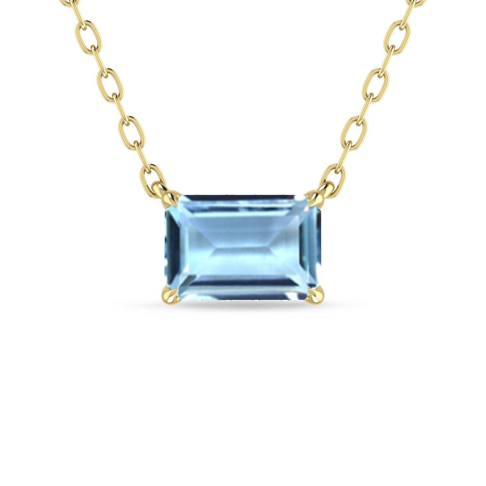 Yellow Gold - Aquamarine