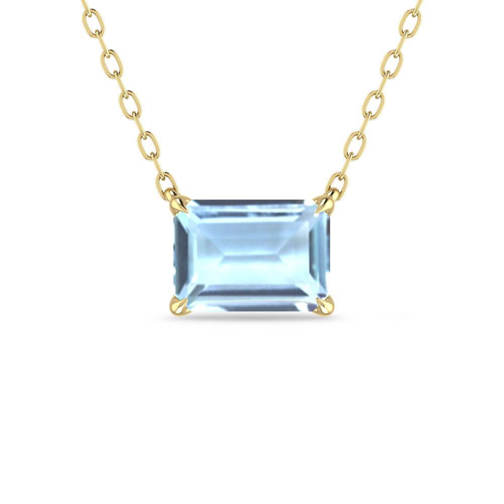 Yellow Gold - Aquamarine