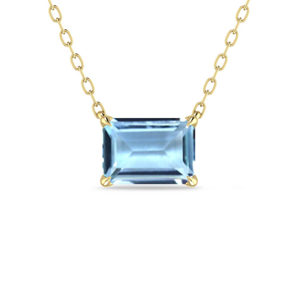 Yellow Gold - Aquamarine