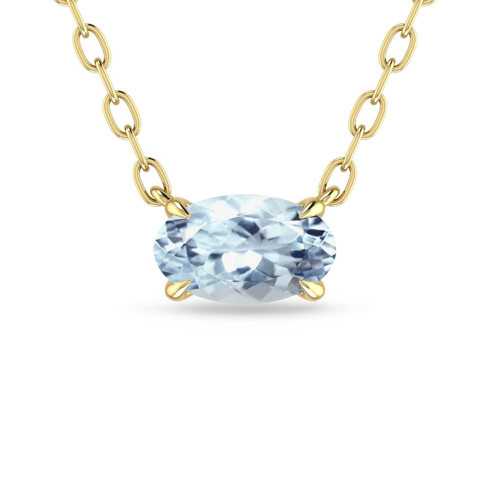 Yellow Gold - Aquamarine