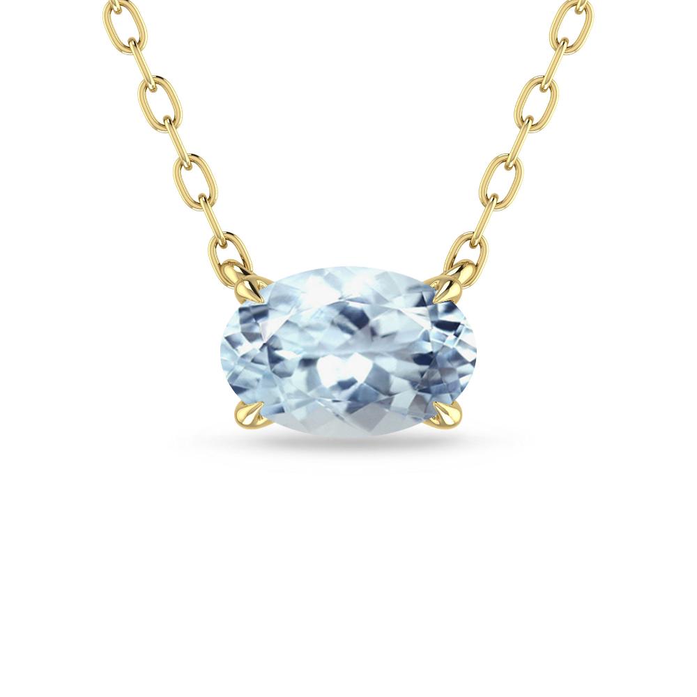 Yellow Gold - Aquamarine