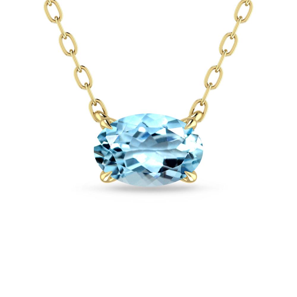 Yellow Gold - Aquamarine
