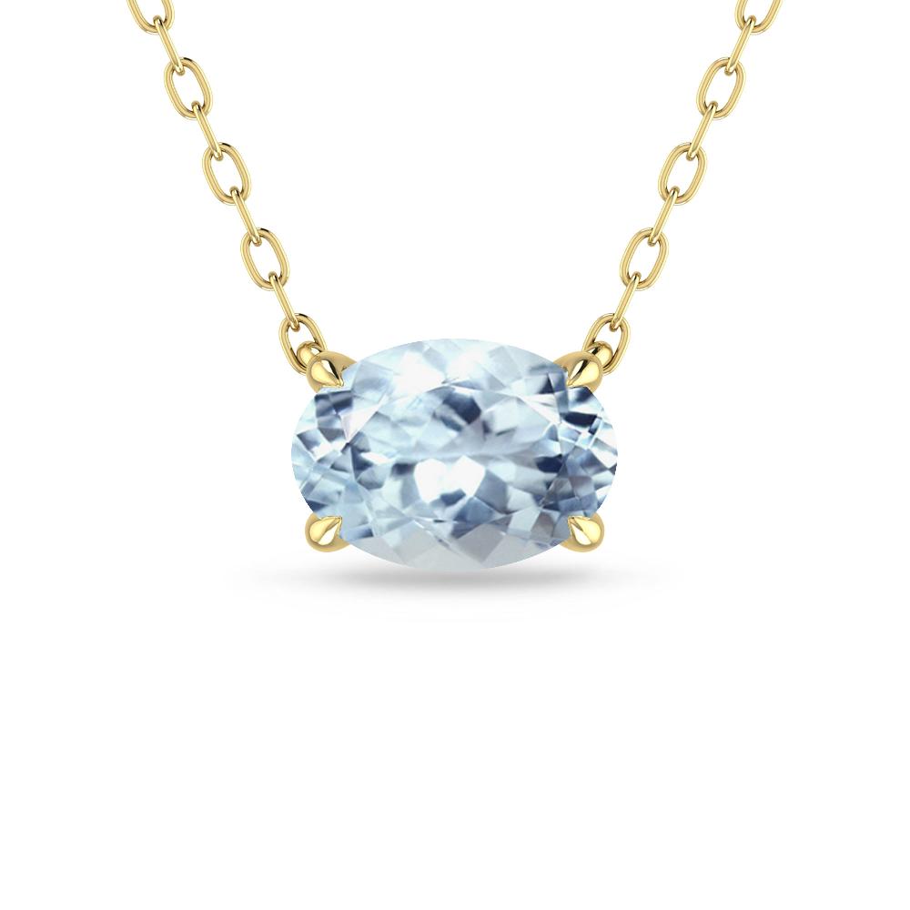 Yellow Gold - Aquamarine