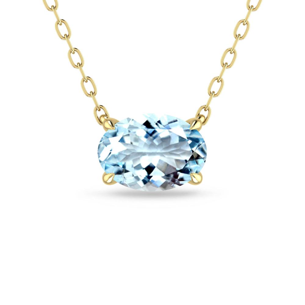 Yellow Gold - Aquamarine