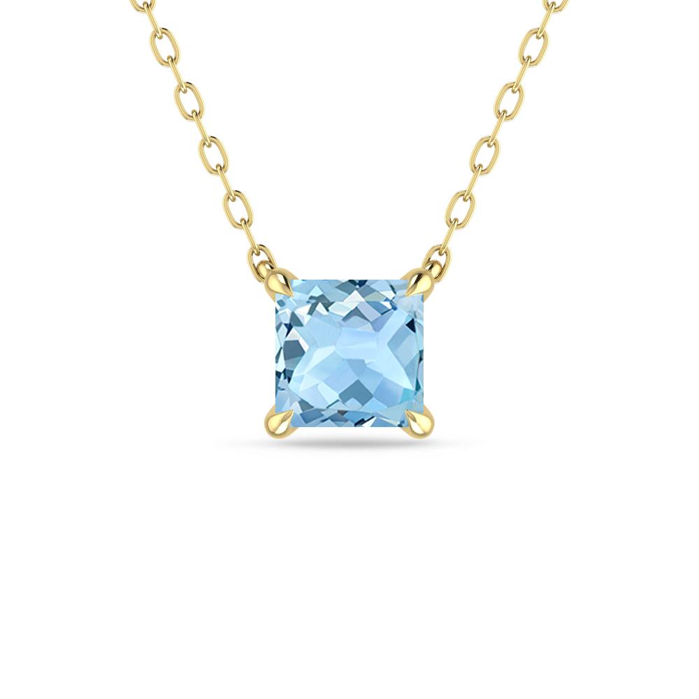 Yellow Gold - Aquamarine