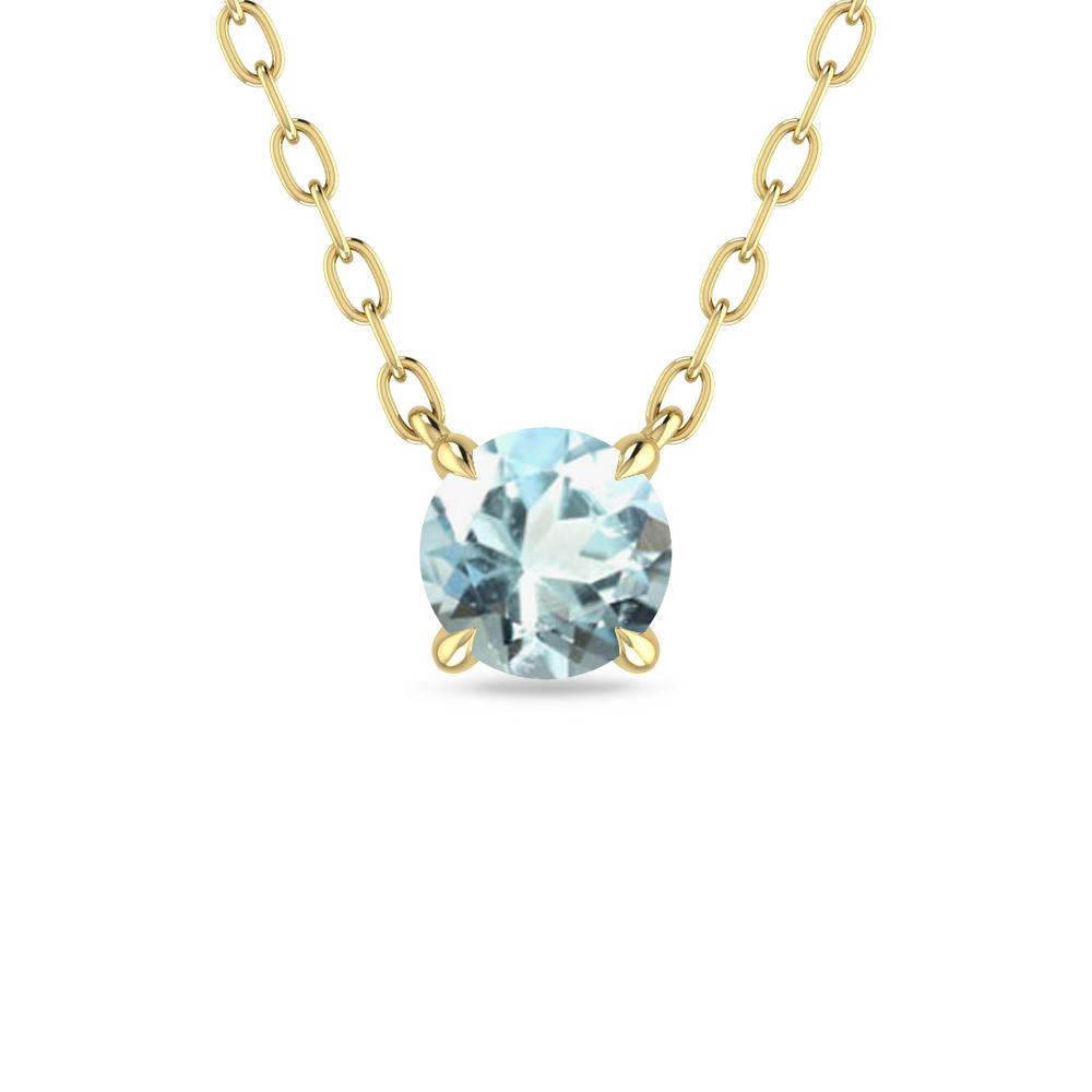 Yellow Gold - Aquamarine