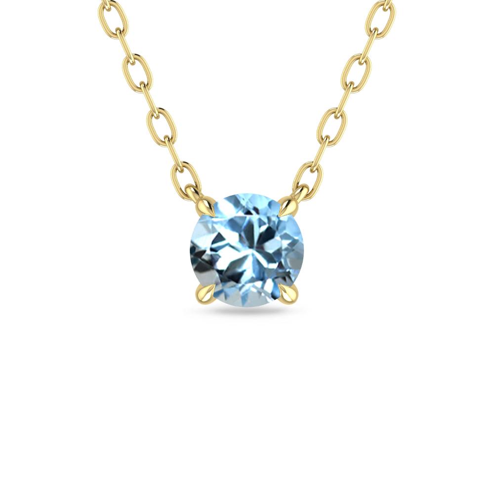 Yellow Gold - Aquamarine