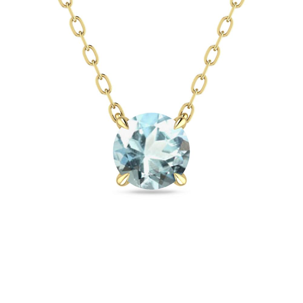 Yellow Gold - Aquamarine