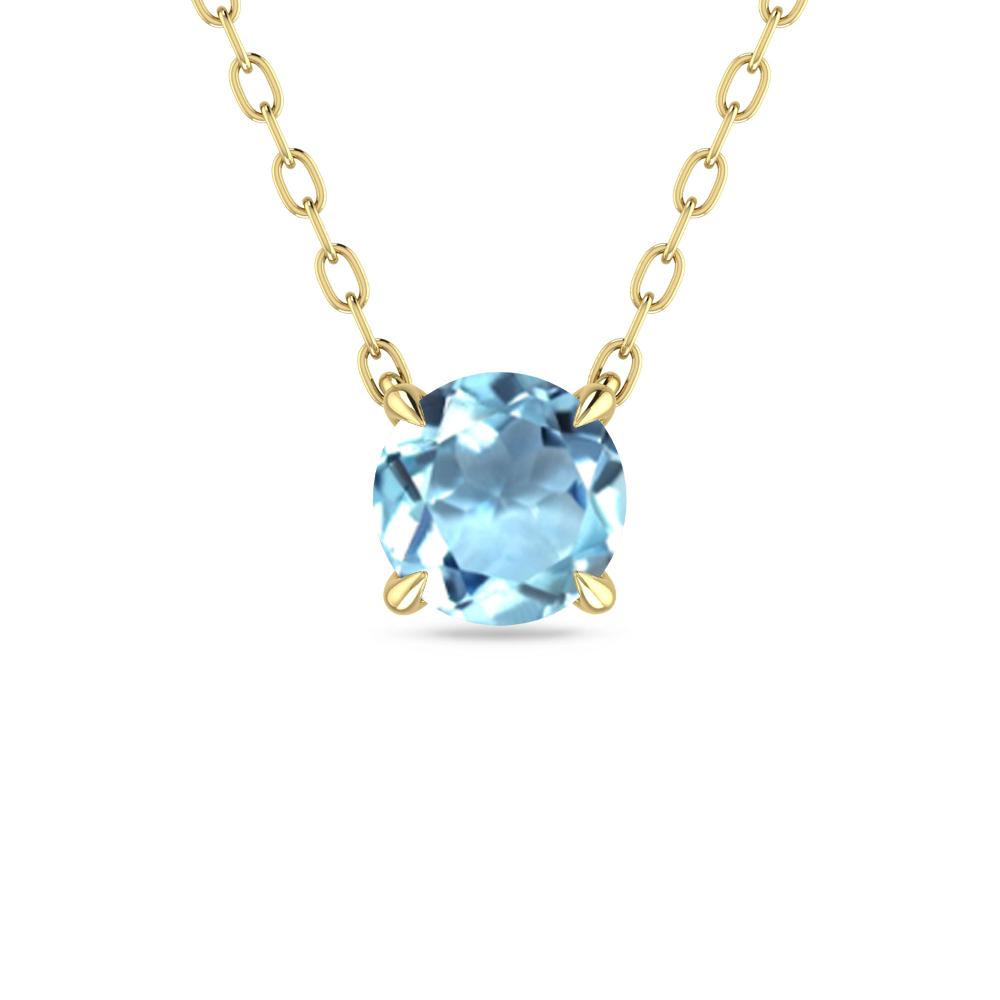 Yellow Gold - Aquamarine