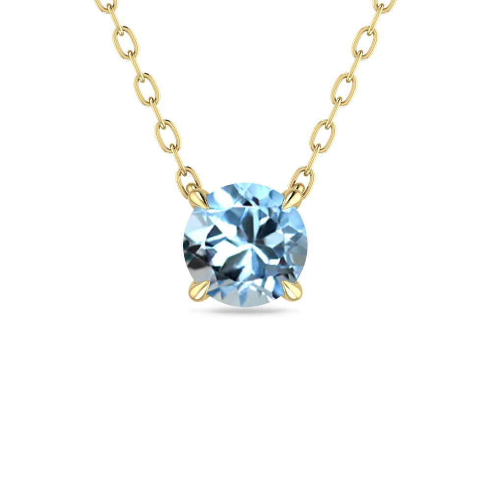 Yellow Gold - Aquamarine