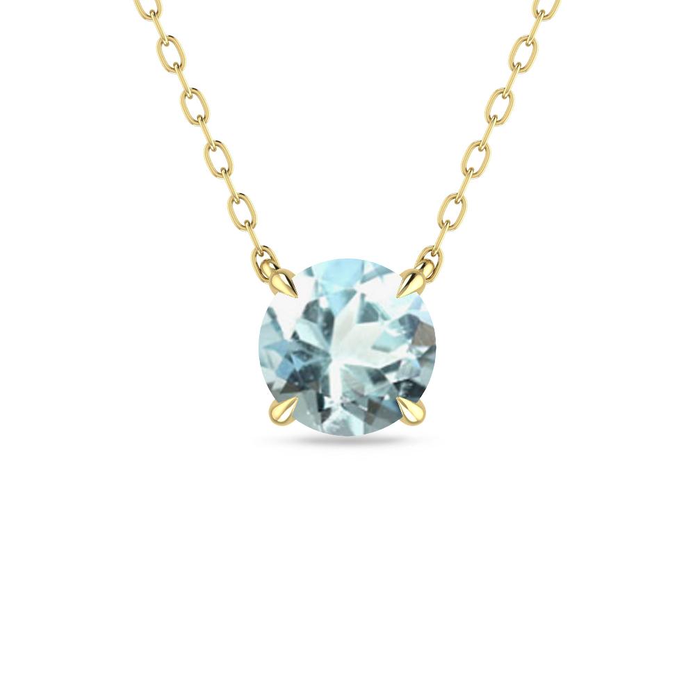 Yellow Gold - Aquamarine