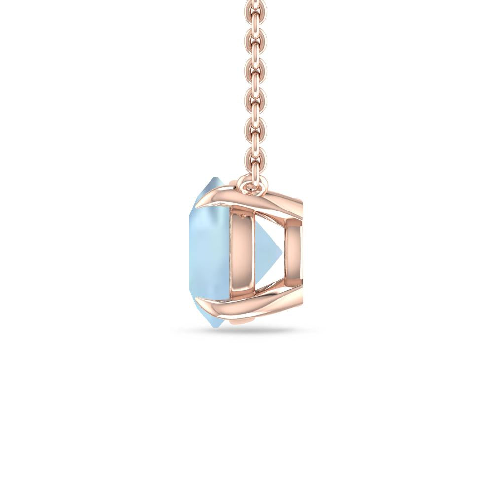 Rose Gold - Aquamarine