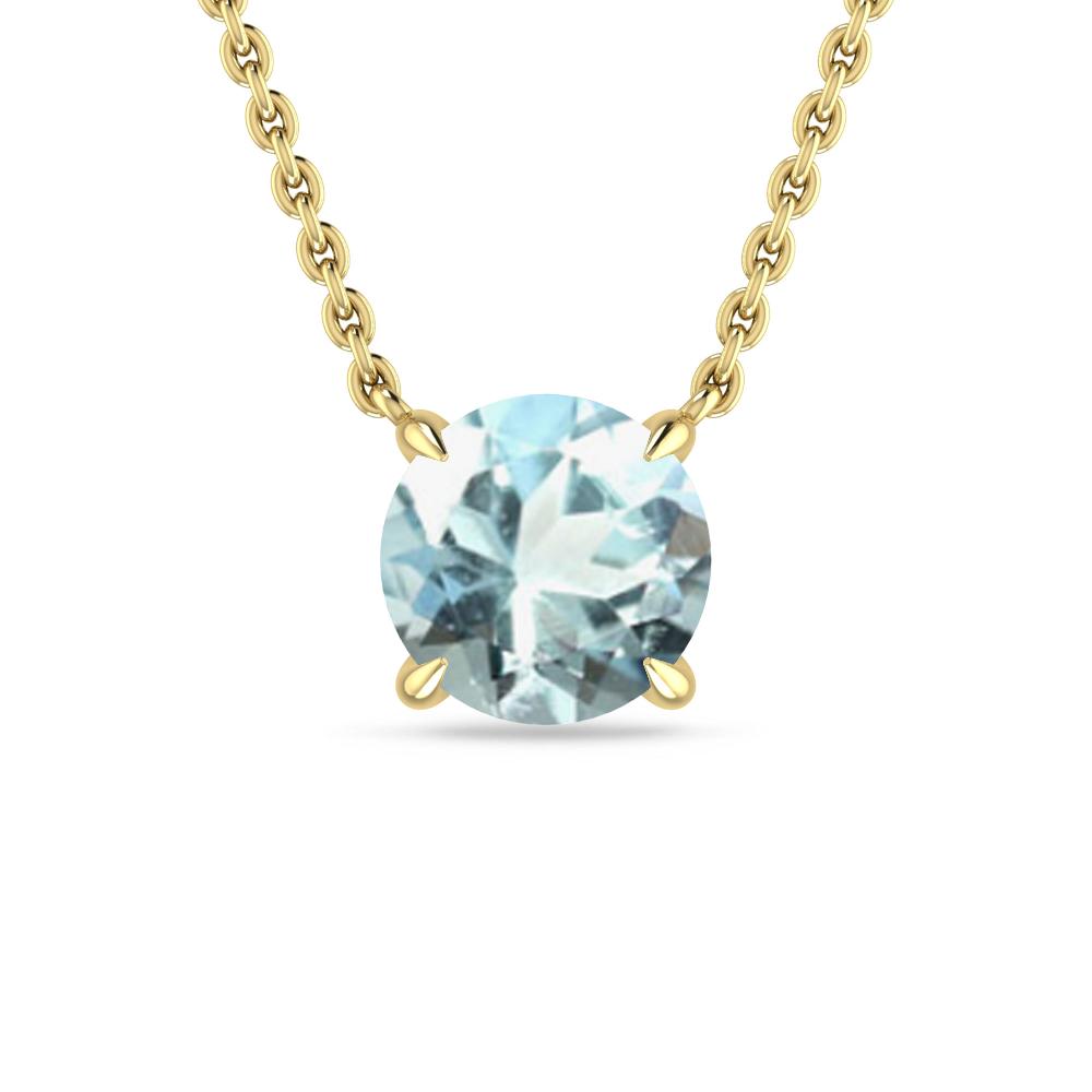 Yellow Gold - Aquamarine