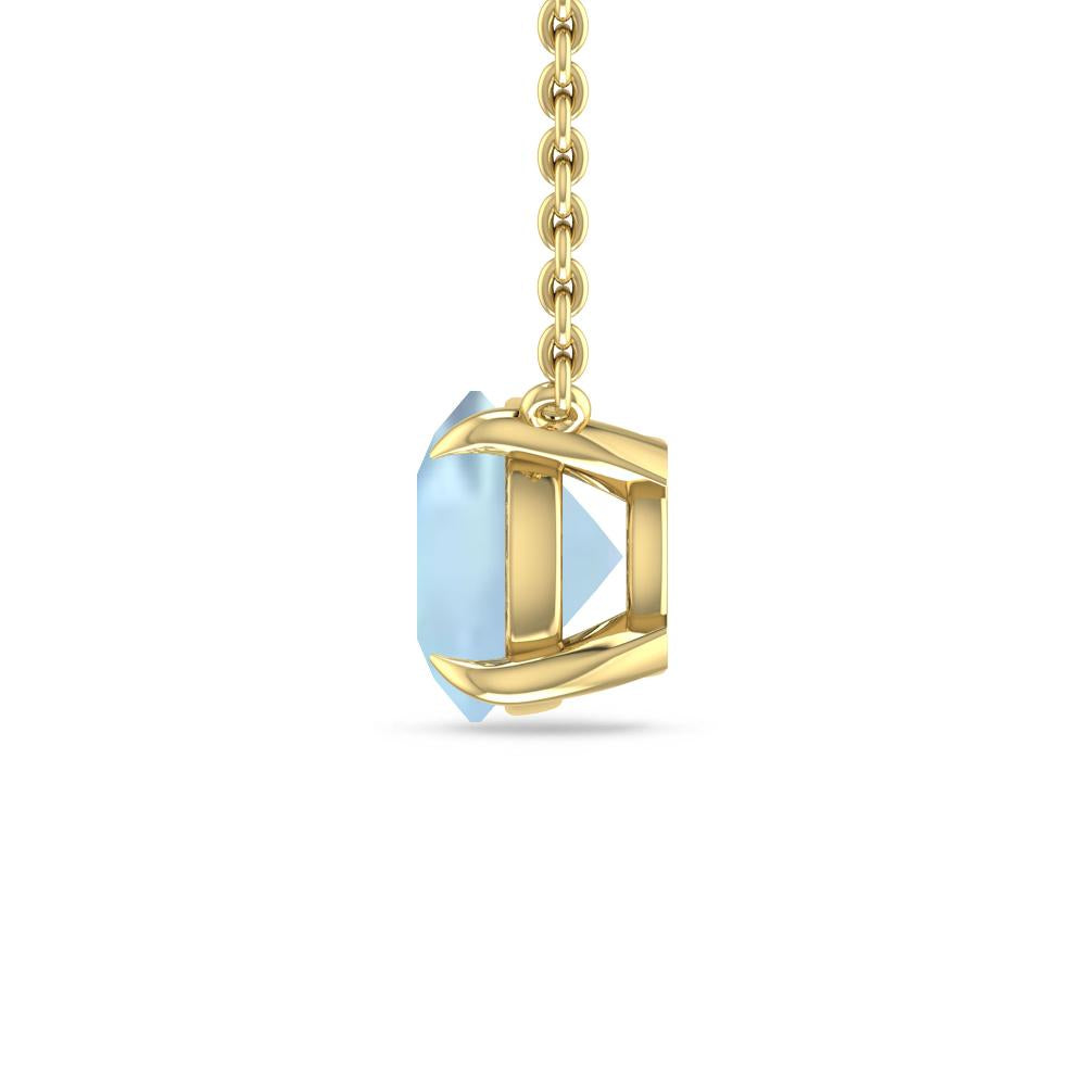 Yellow Gold - Aquamarine