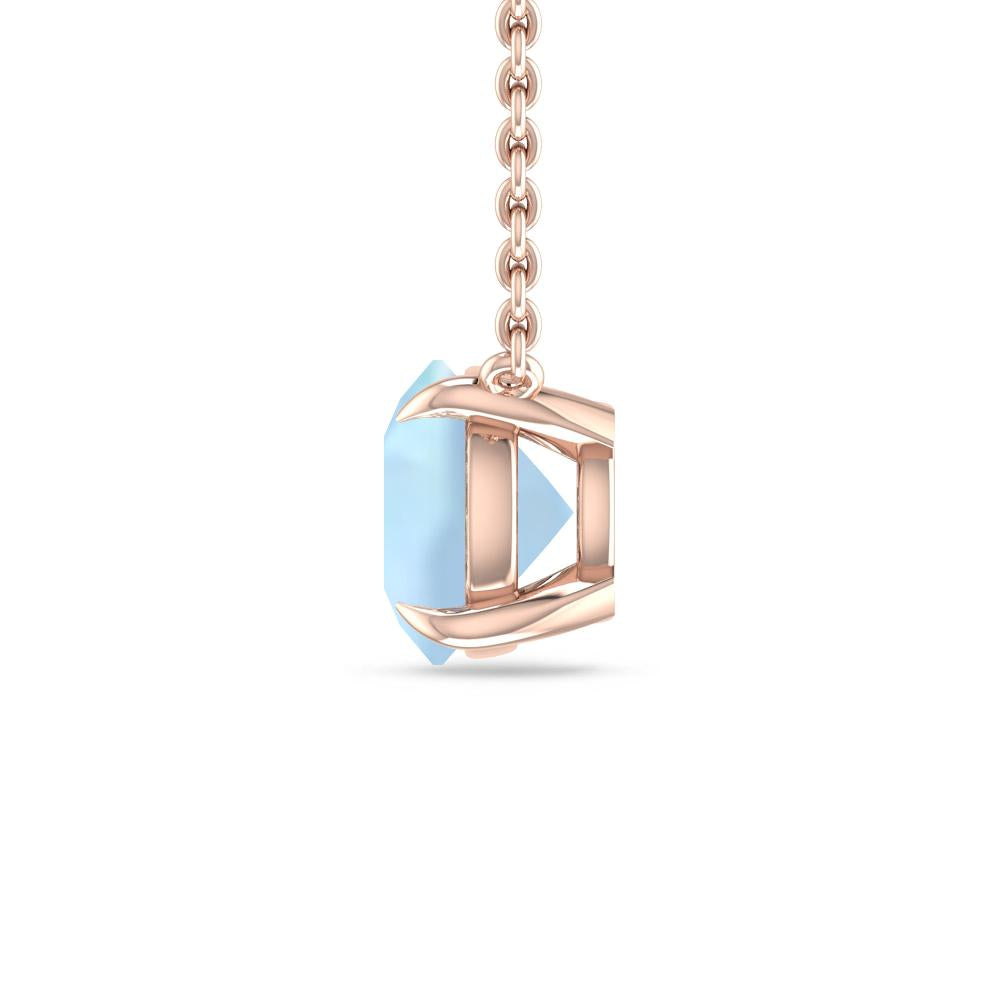 Rose Gold - Aquamarine