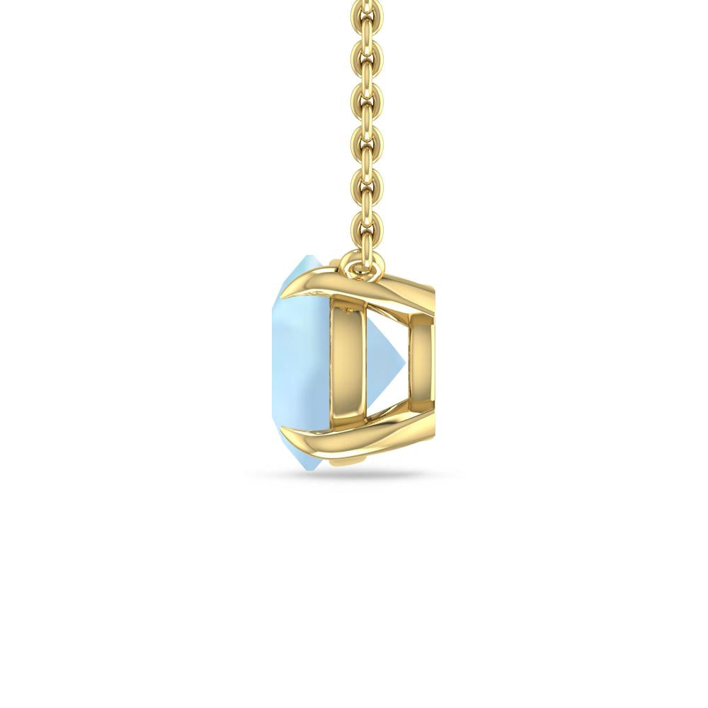 Yellow Gold - Aquamarine