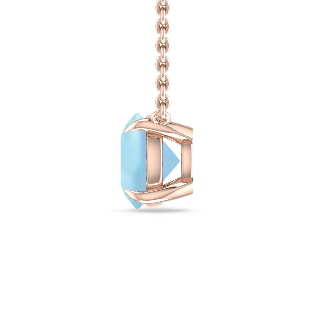 Rose Gold - Aquamarine