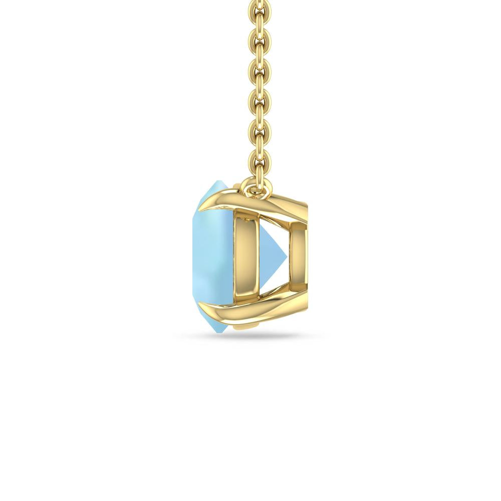 Yellow Gold - Aquamarine