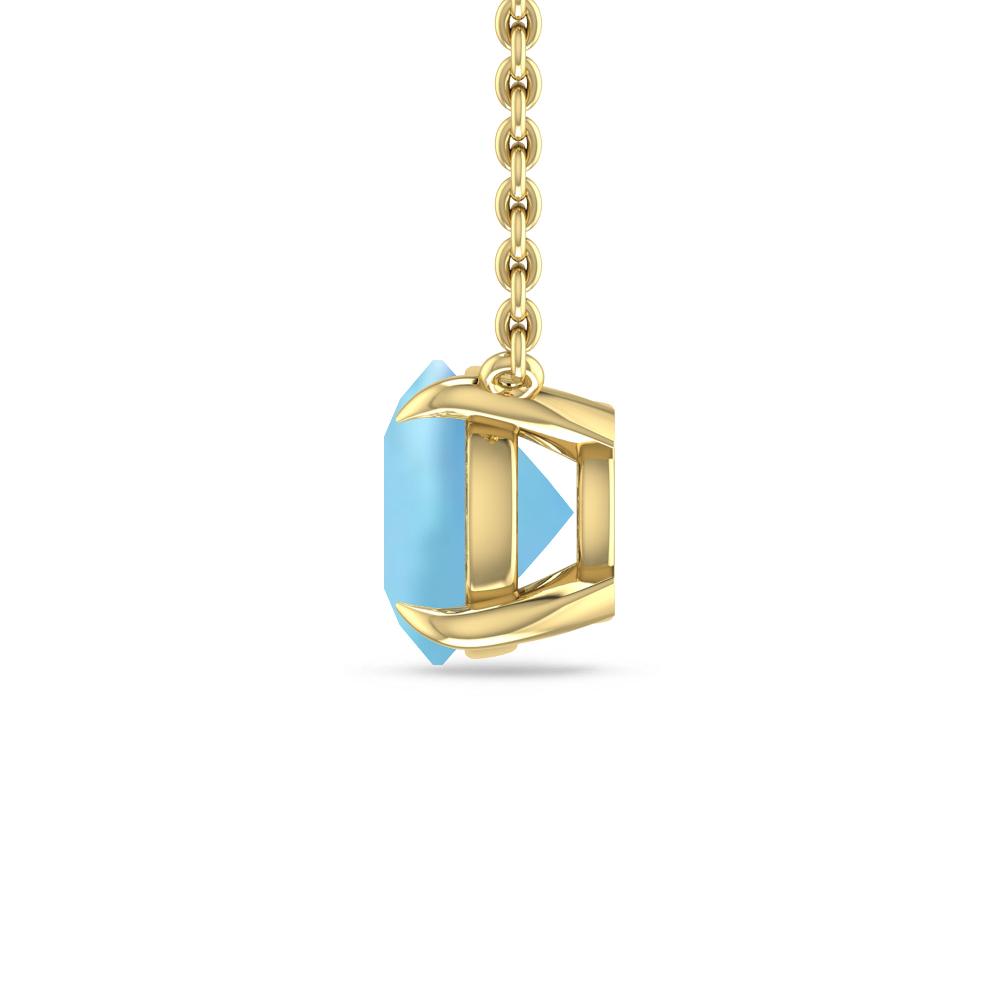 Yellow Gold - Aquamarine