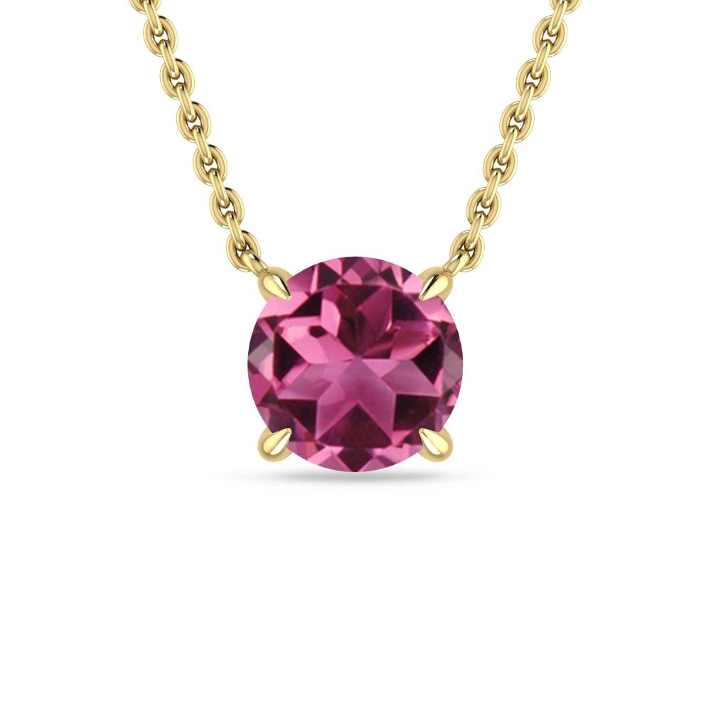 Yellow Gold - Pink Tourmaline