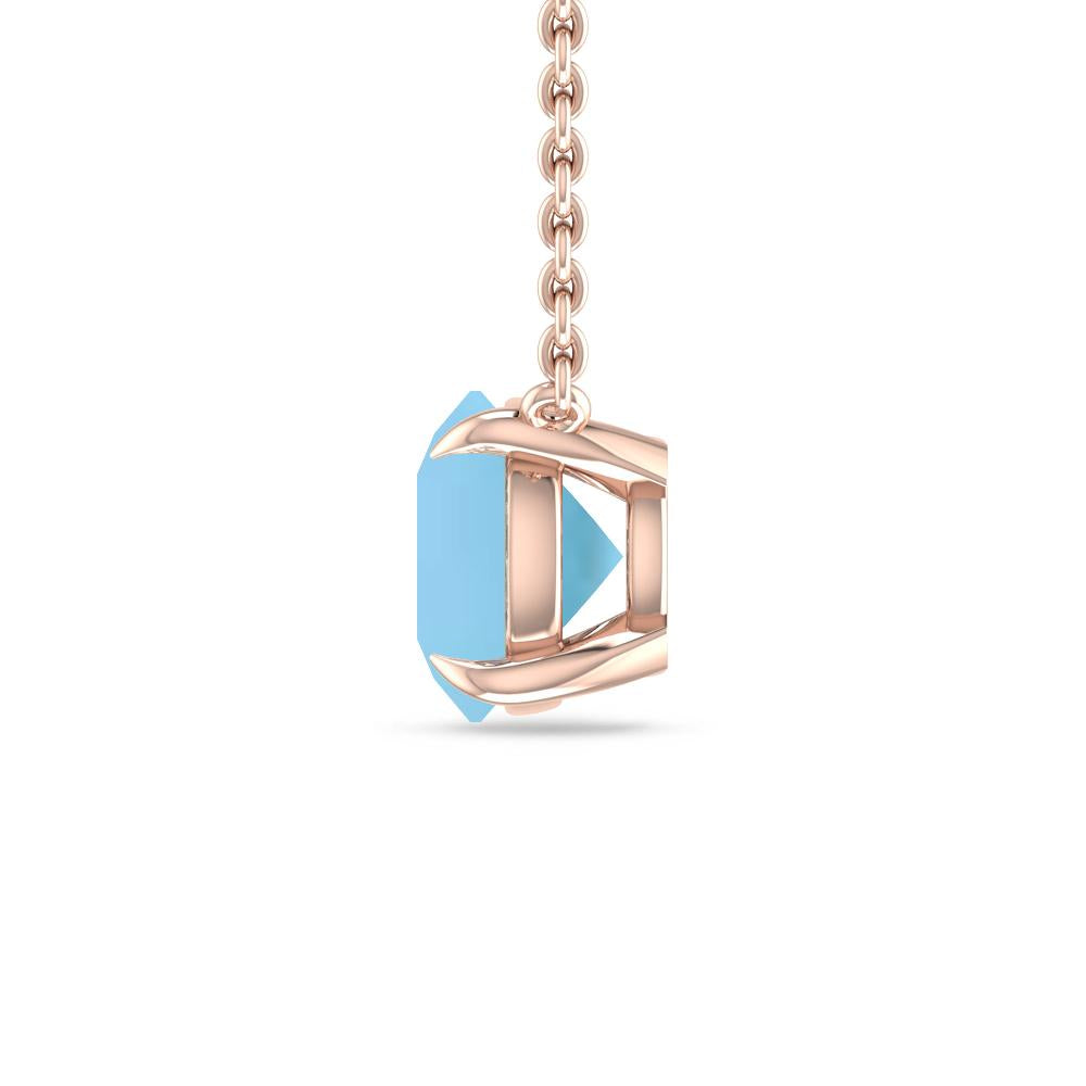 Rose Gold - Blue Topaz