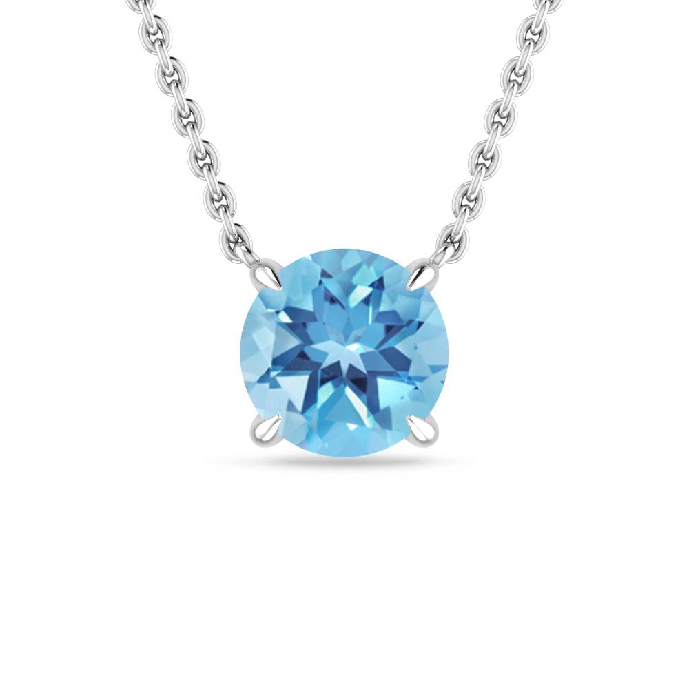White Gold - Blue Topaz