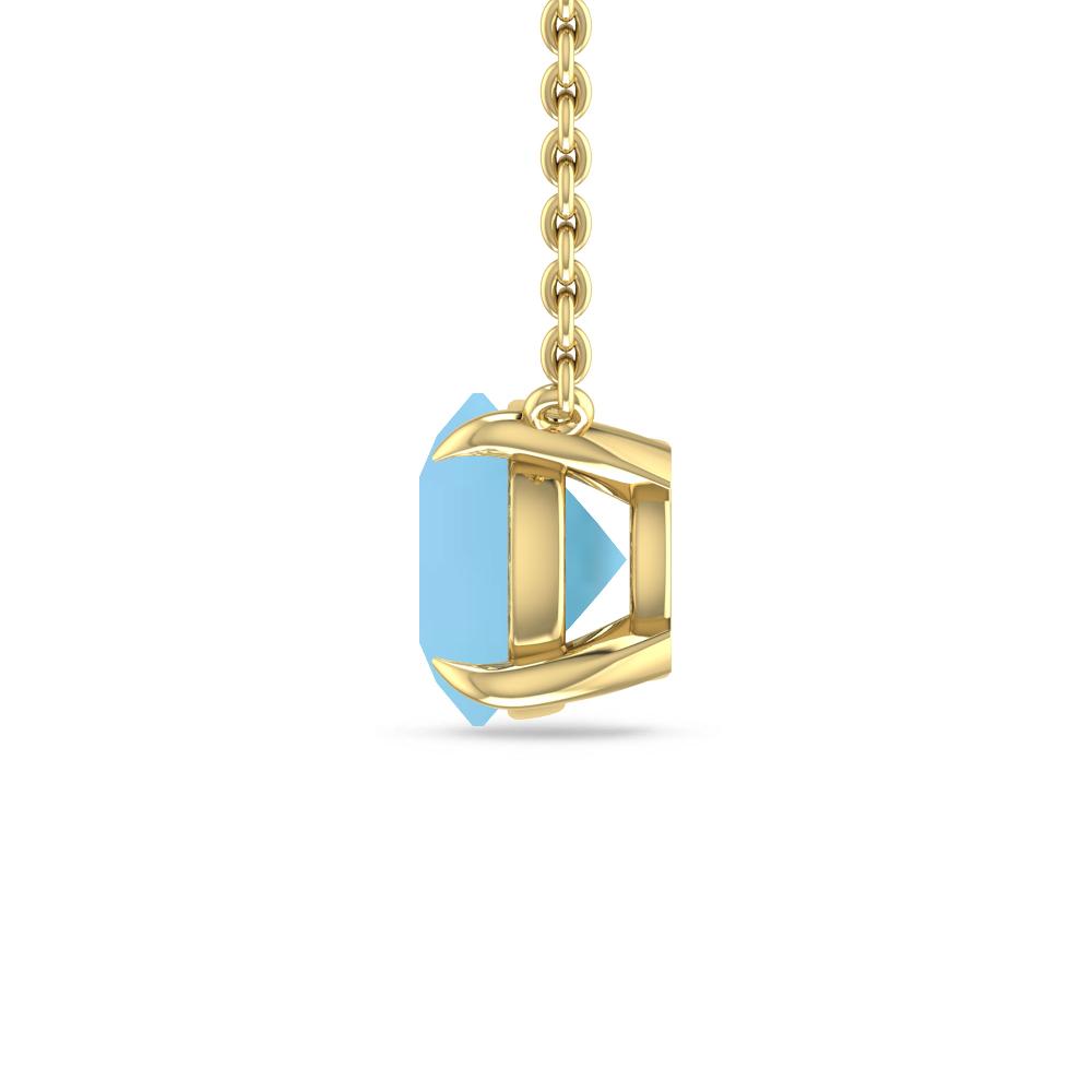 Yellow Gold - Blue Topaz