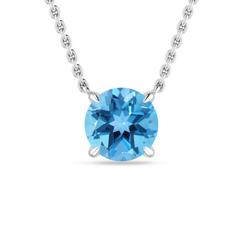 White Gold - Blue Topaz