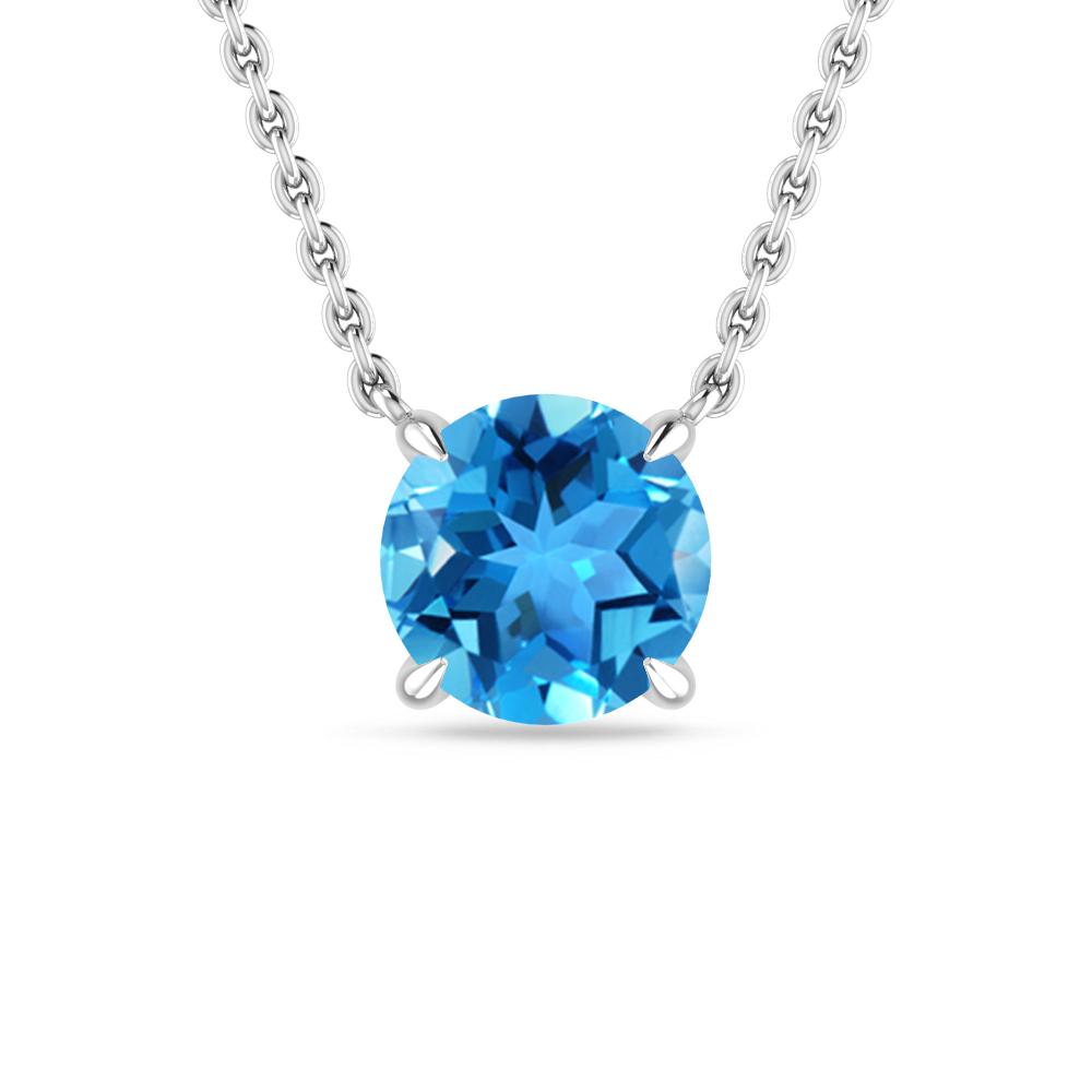 White Gold - Blue Topaz