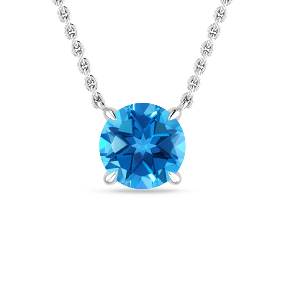 White Gold - Blue Topaz