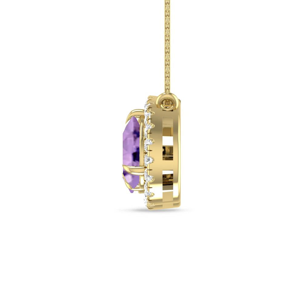Yellow Gold - Amethyst