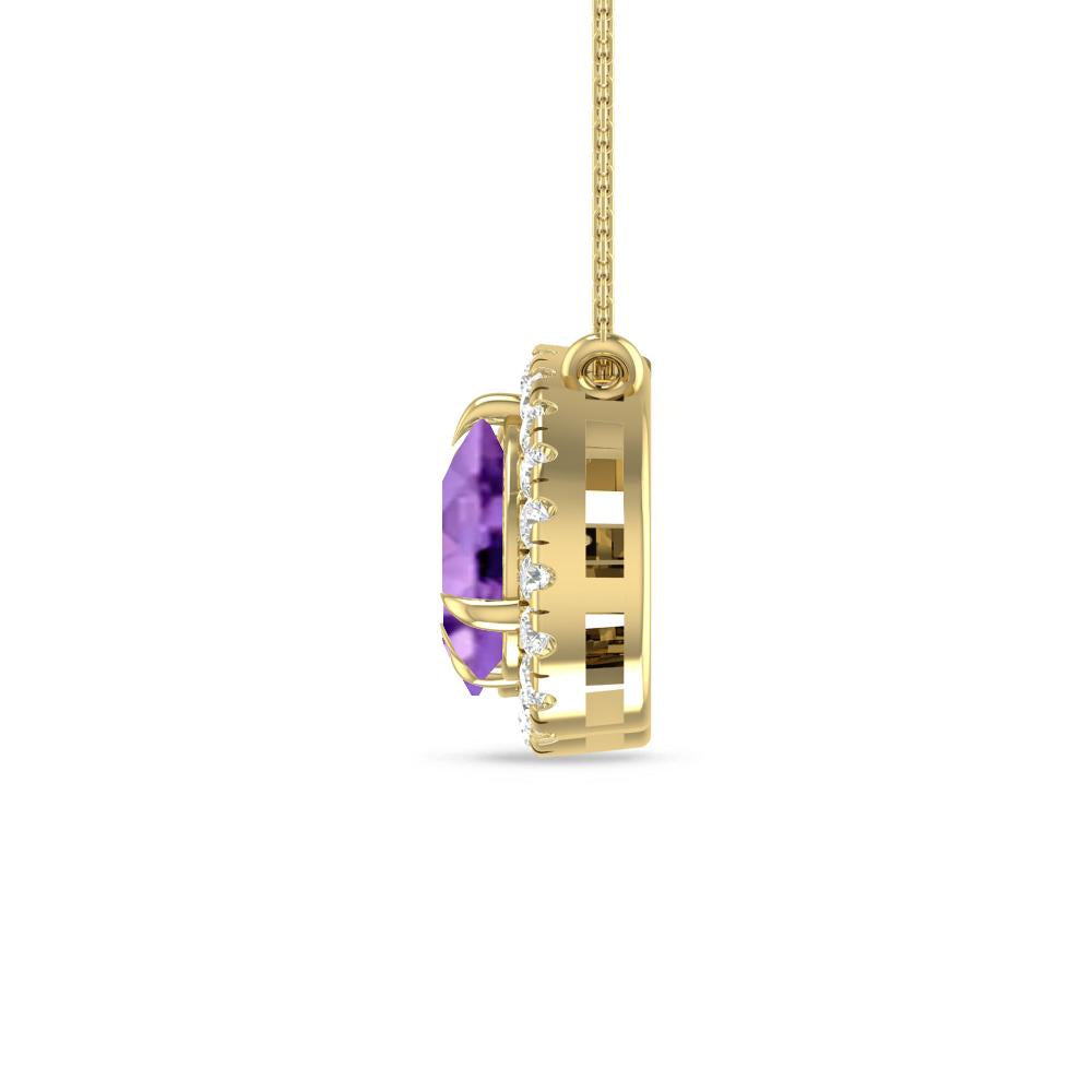 Yellow Gold - Amethyst