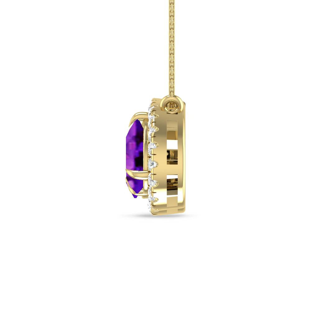 Yellow Gold - Amethyst