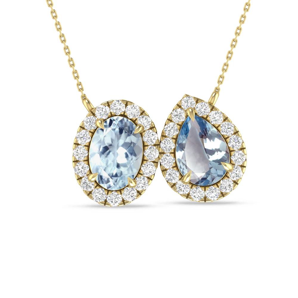 Yellow Gold - Aquamarine
