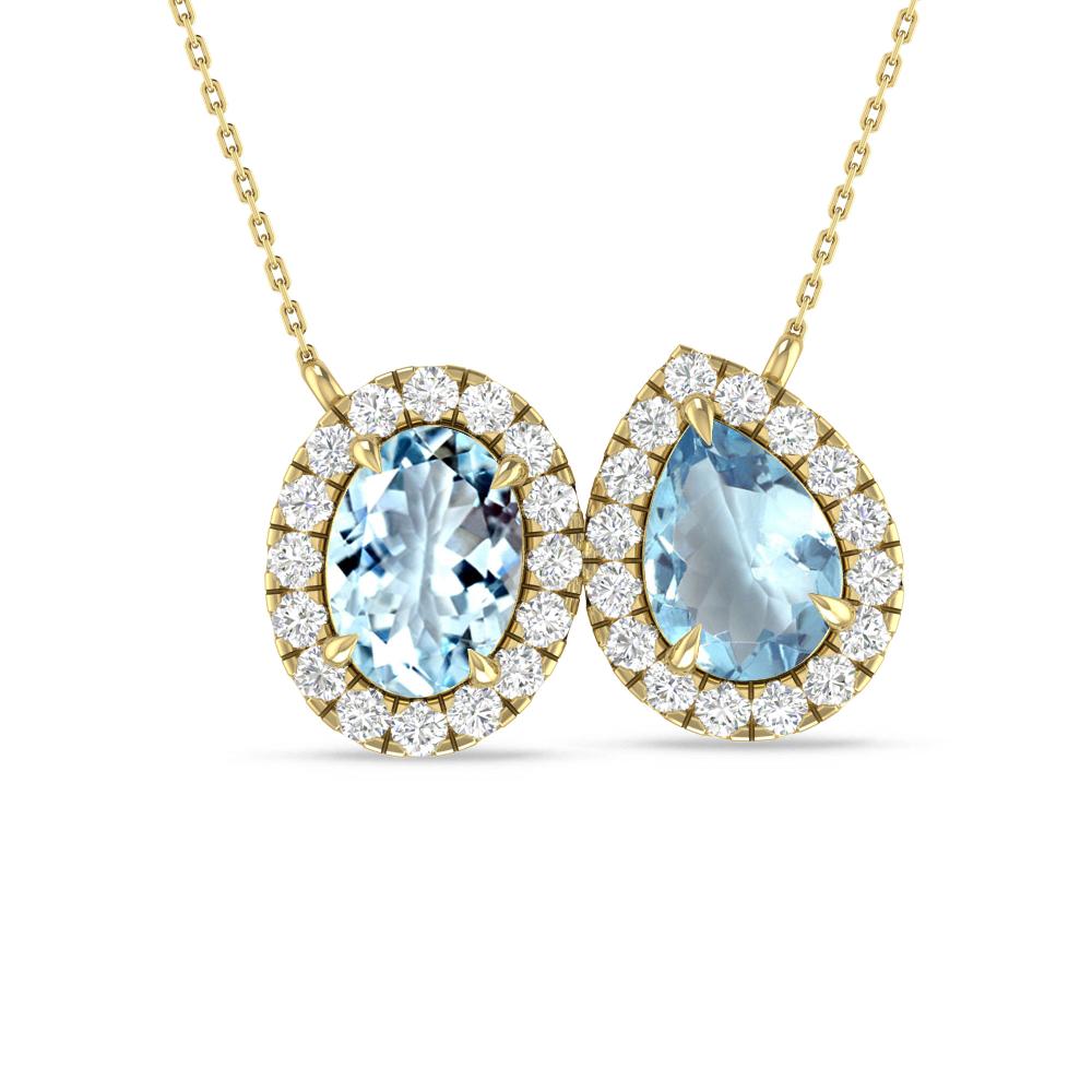 Yellow Gold - Aquamarine