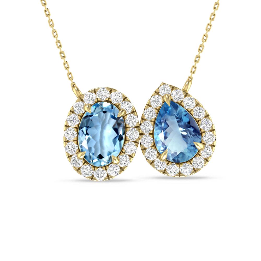Yellow Gold - Aquamarine