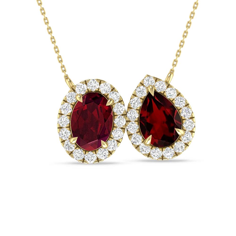 Yellow Gold - Garnet