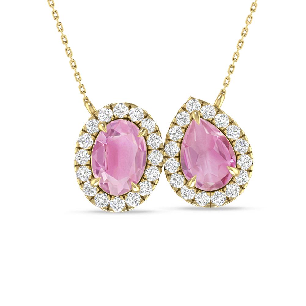 Yellow Gold - Pink Tourmaline