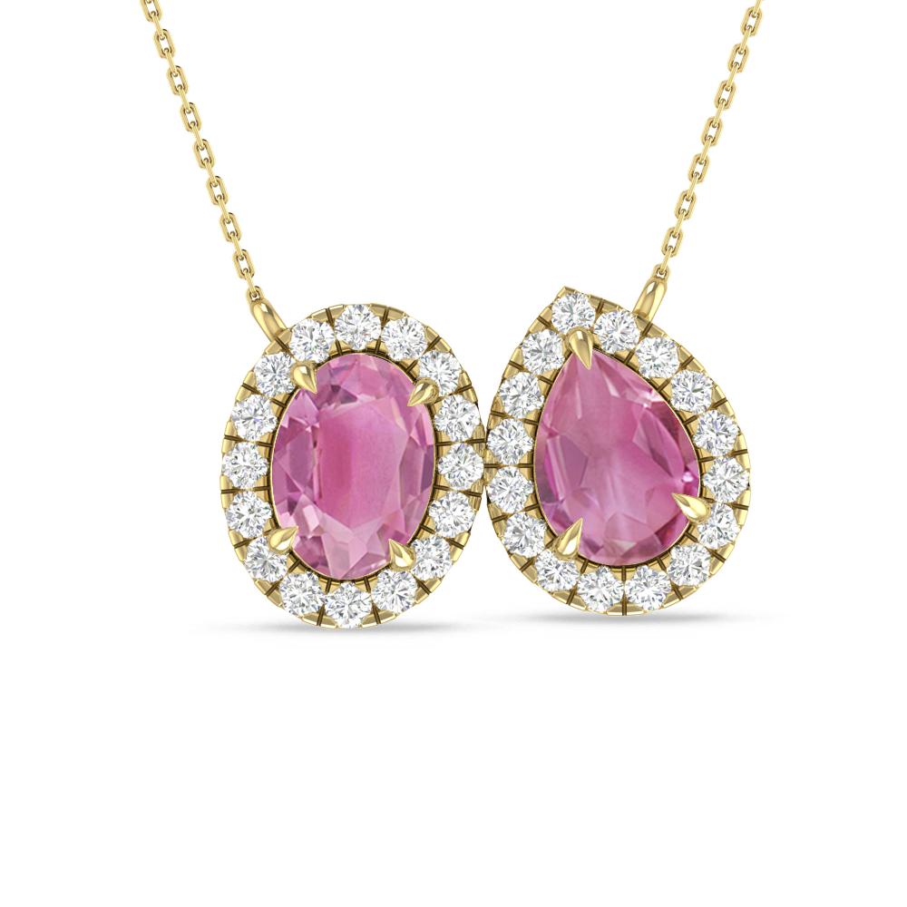 Yellow Gold - Pink Tourmaline