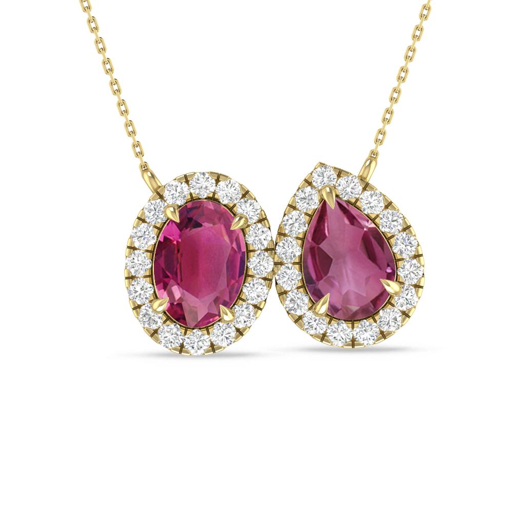 Yellow Gold - Pink Tourmaline
