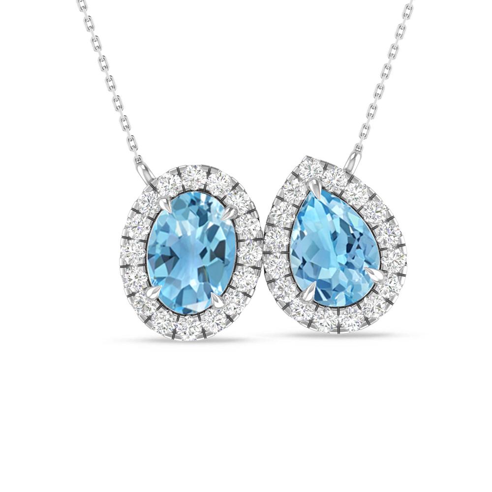 White Gold - Blue Topaz