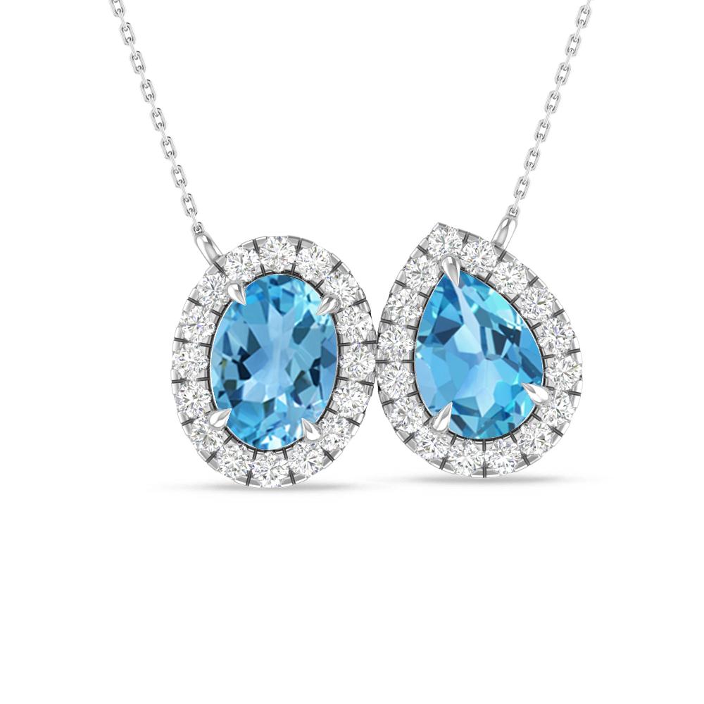 White Gold - Blue Topaz