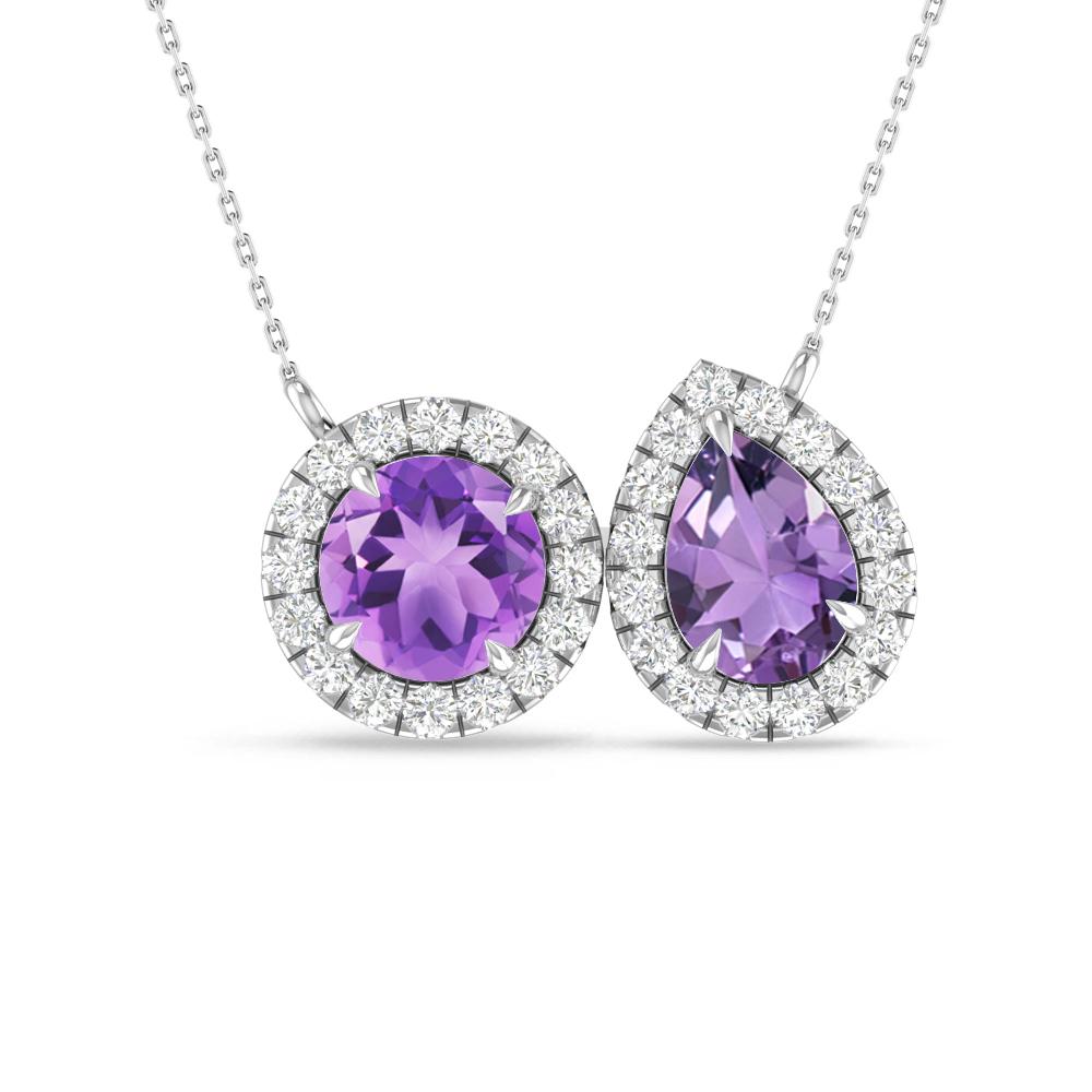 White Gold - Amethyst