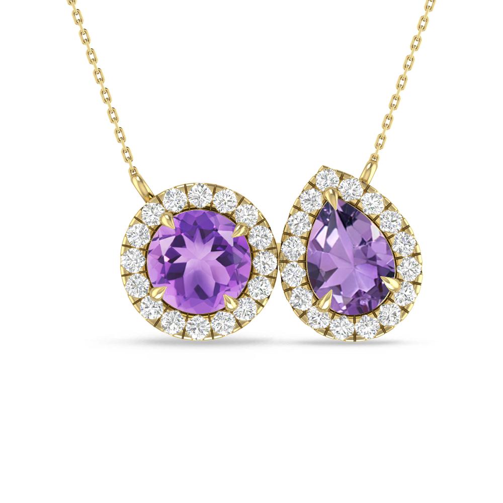 Yellow Gold - Amethyst