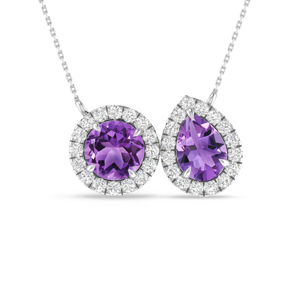 White Gold - Amethyst