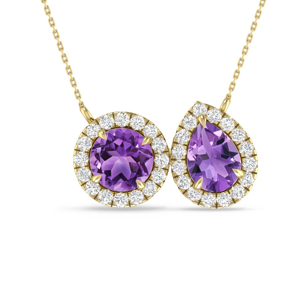 Yellow Gold - Amethyst