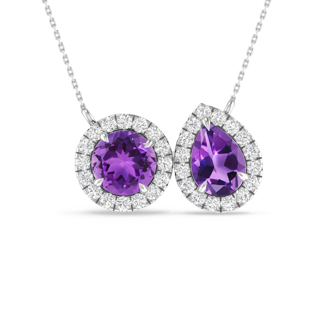 White Gold - Amethyst
